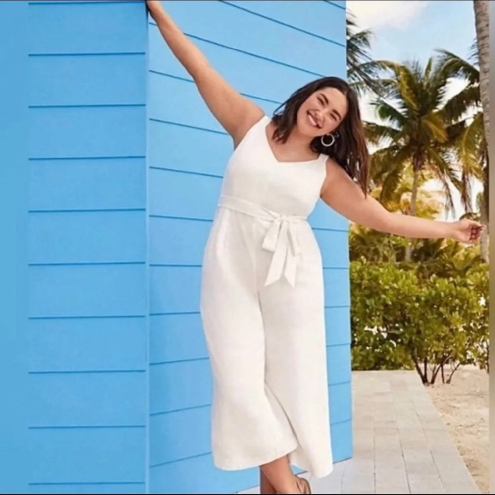 Ann Taylor Loft linen jumpsuit